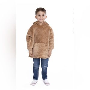 Toddler Unisex Faux Sherpa Snugget Hoodie 12 months